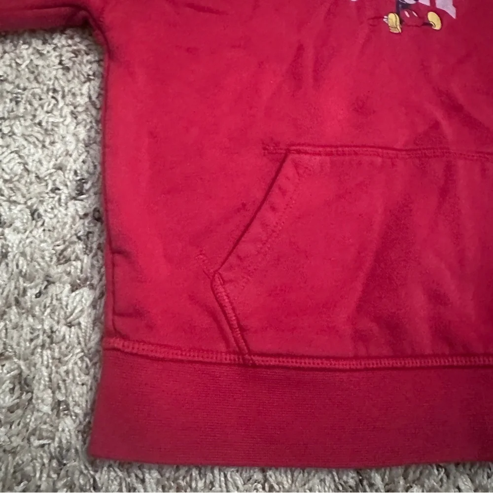 Gap x Disney Red Mickey Mouse Graphic Hoodie Sweatshirt Kids Size Small
